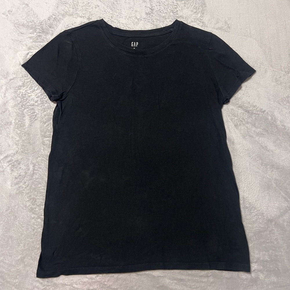 Women’s GAP Black Favorite T crewneck soft cotton tshirt (M)